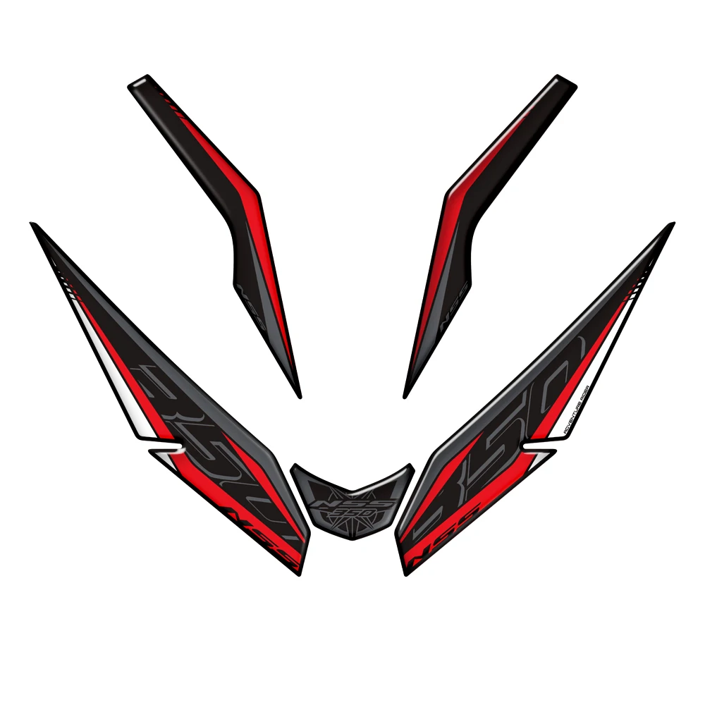 3D Resin Motorcycle Front Fairing Sticker for Honda Forza NSS 350 From 2023