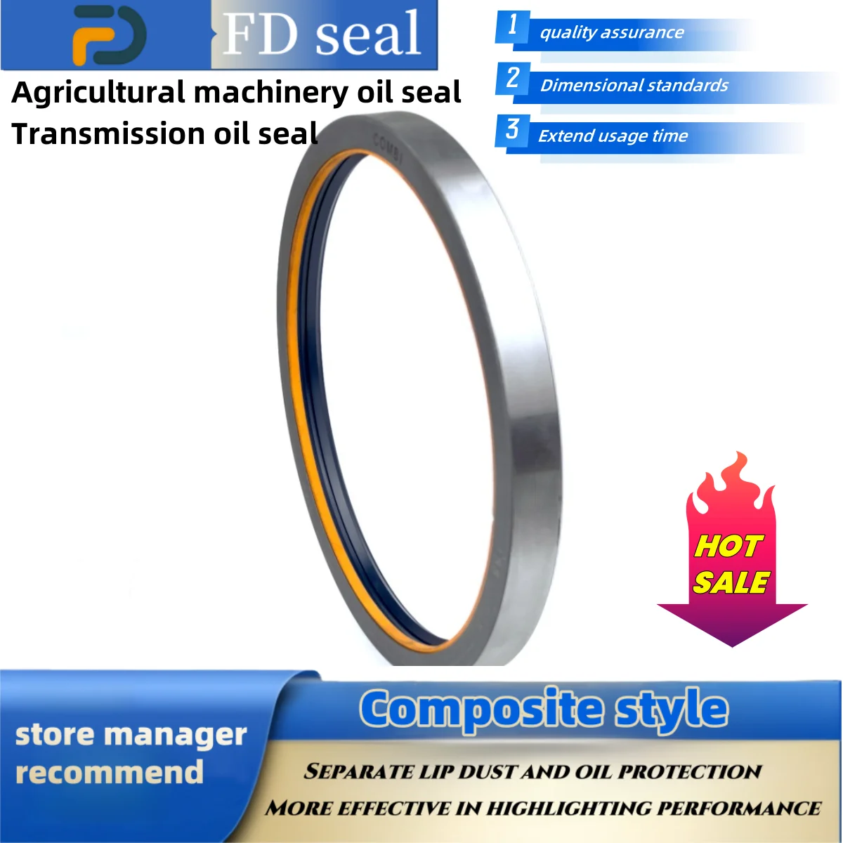 

NBR+AU Oil Seal 155*176*16mm Tractor Shaft Seal Transmission Seal Accessories Drive Shaft Accessory ISO 9001Repair Tool