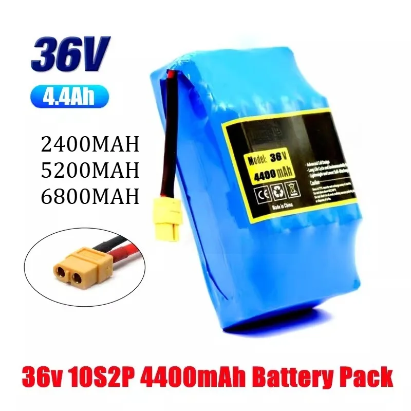 36V 4400mAh 6800mAh Balanced Car Battery 10S2P Dual Wheel Drift Twist Car Lithium Long Range Multi  Style Battery Pack