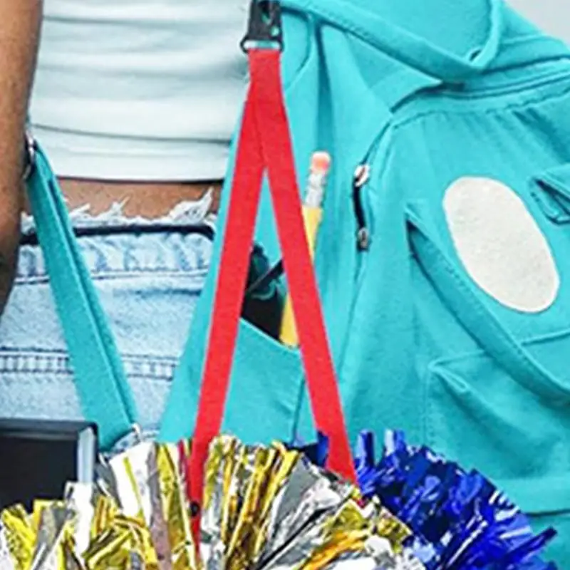 

Держатель помпона для рюкзака, нейлоновая сумка для поддержки, аксессуар, легкая и портативная переноска для помпонов для черлидинга