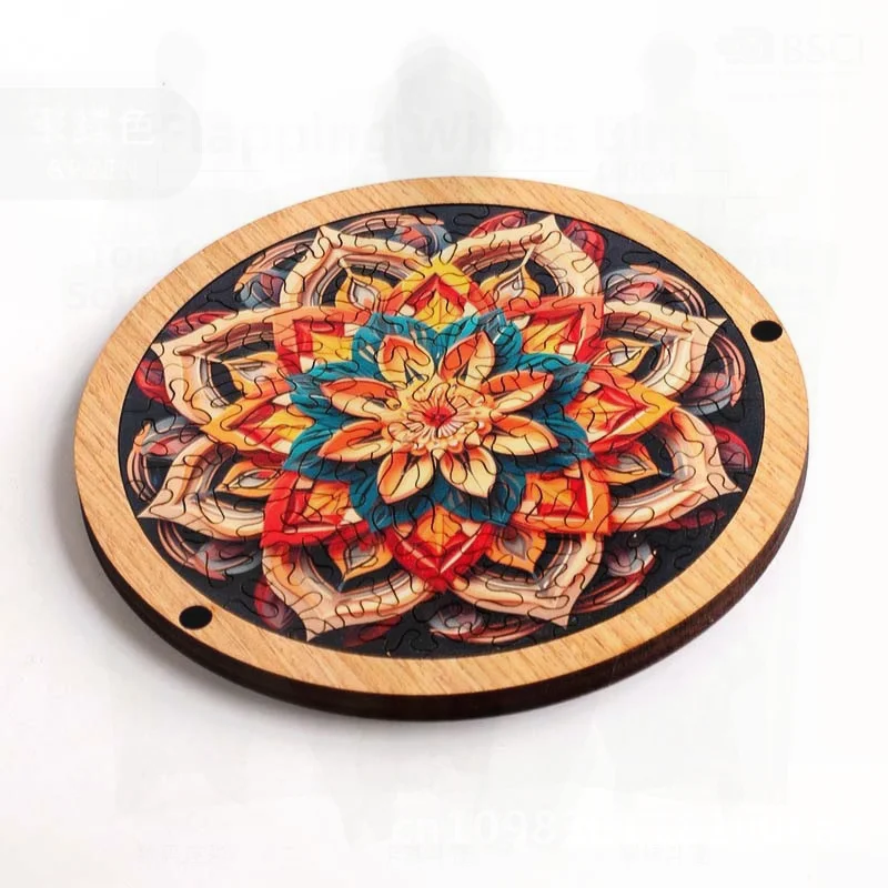 ปริศนาแมนดาลา - ของเล่นไม้เสริมสร้างสมาธิสำหรับเพื่อนสนิท ของตกแต่งสร้างสรรค์ ของขวัญวันเกิดที่เหมาะสำหรับแฟนสาว วัยรุ่น 15-35 ปี