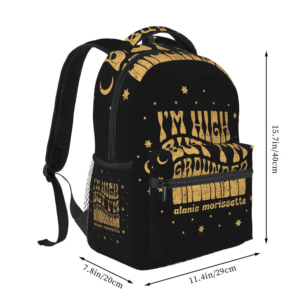 Alanis Morissette Blacksmith Things Backpack Student Boys Girls BookBag Children School Bag Laptop Shoulder Bags for Men Women