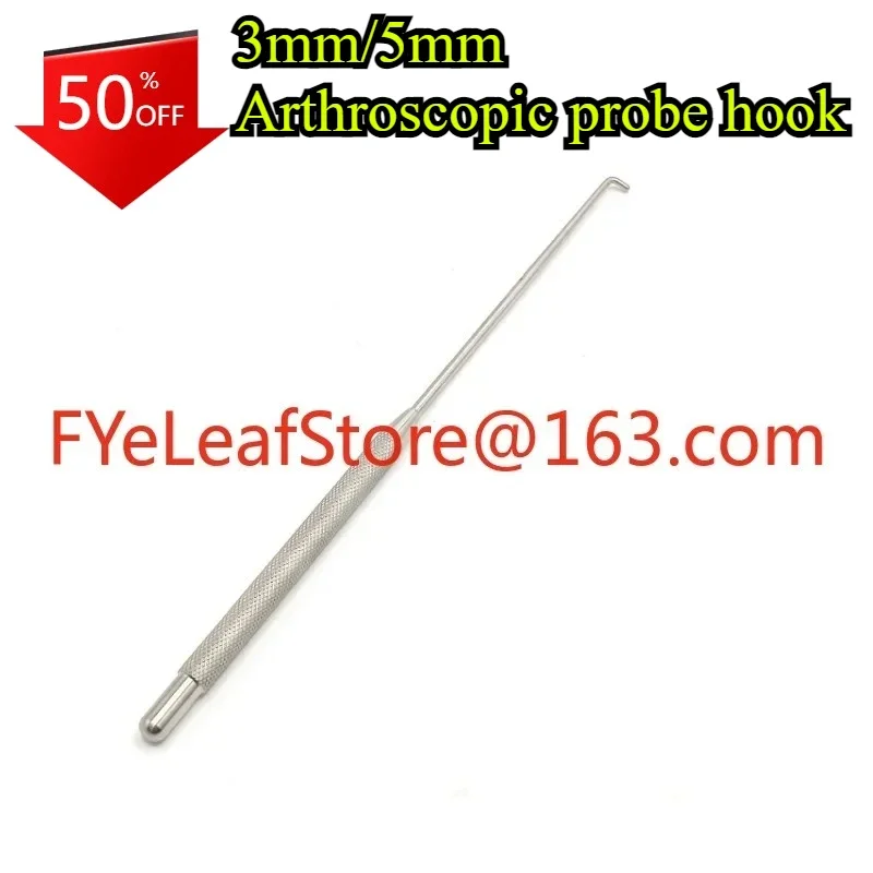 Hot sales3mm/5mm Arthroscopy Instruments Knee Joint Probe round Arthroscopic Probe Hook