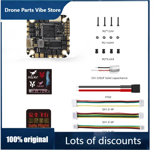 

Fy1pcs/lot NEW SPECTER 40A F722 40A AIO 4-6S Flight Controller MPU6000 40A ESC 25.5x25.5mm for 2-4 inch RC FPV Freestyle Drone