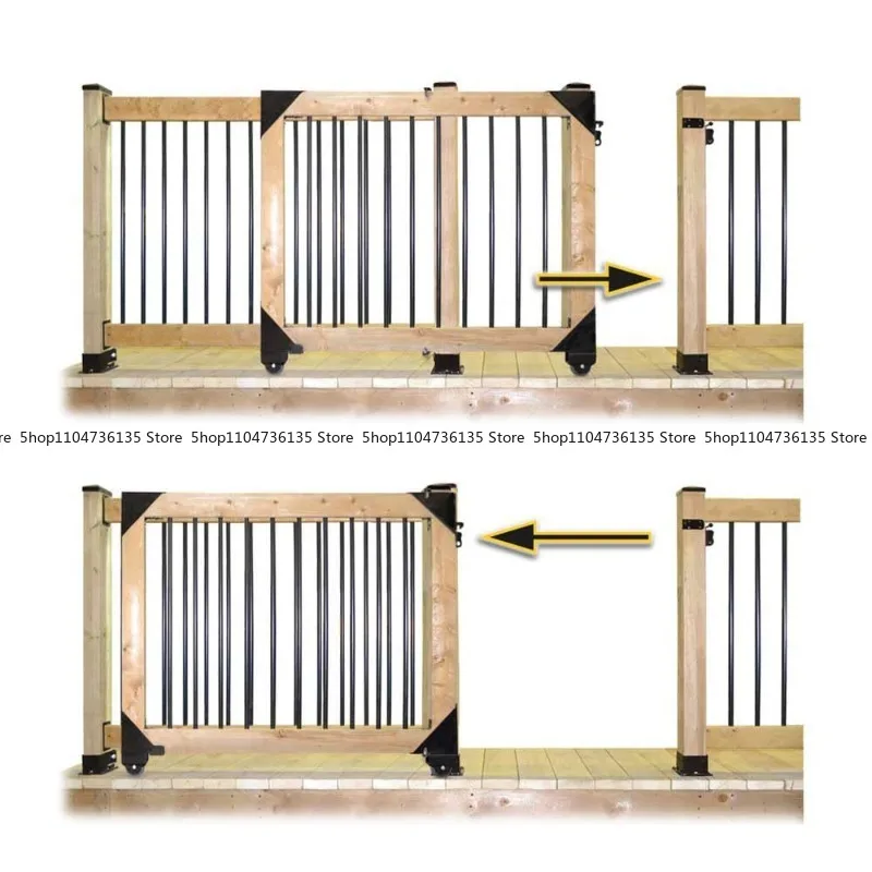 Sliding Door Kit, Black, Full and Regular