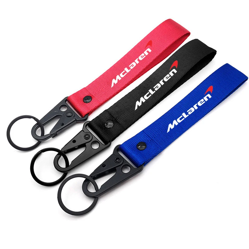 LLavero de nailon para coche, correa para el cuello, cordones, accesorios para llavero para McLaren 720S 570S 570GT 600LT 2023 MCL60, accesorios para coche