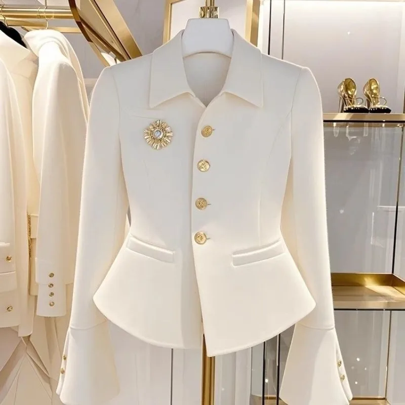 2025 Spring New Small Blazer Women's Short Temperament Casual Versatile Slim Young High-End Female Explosion