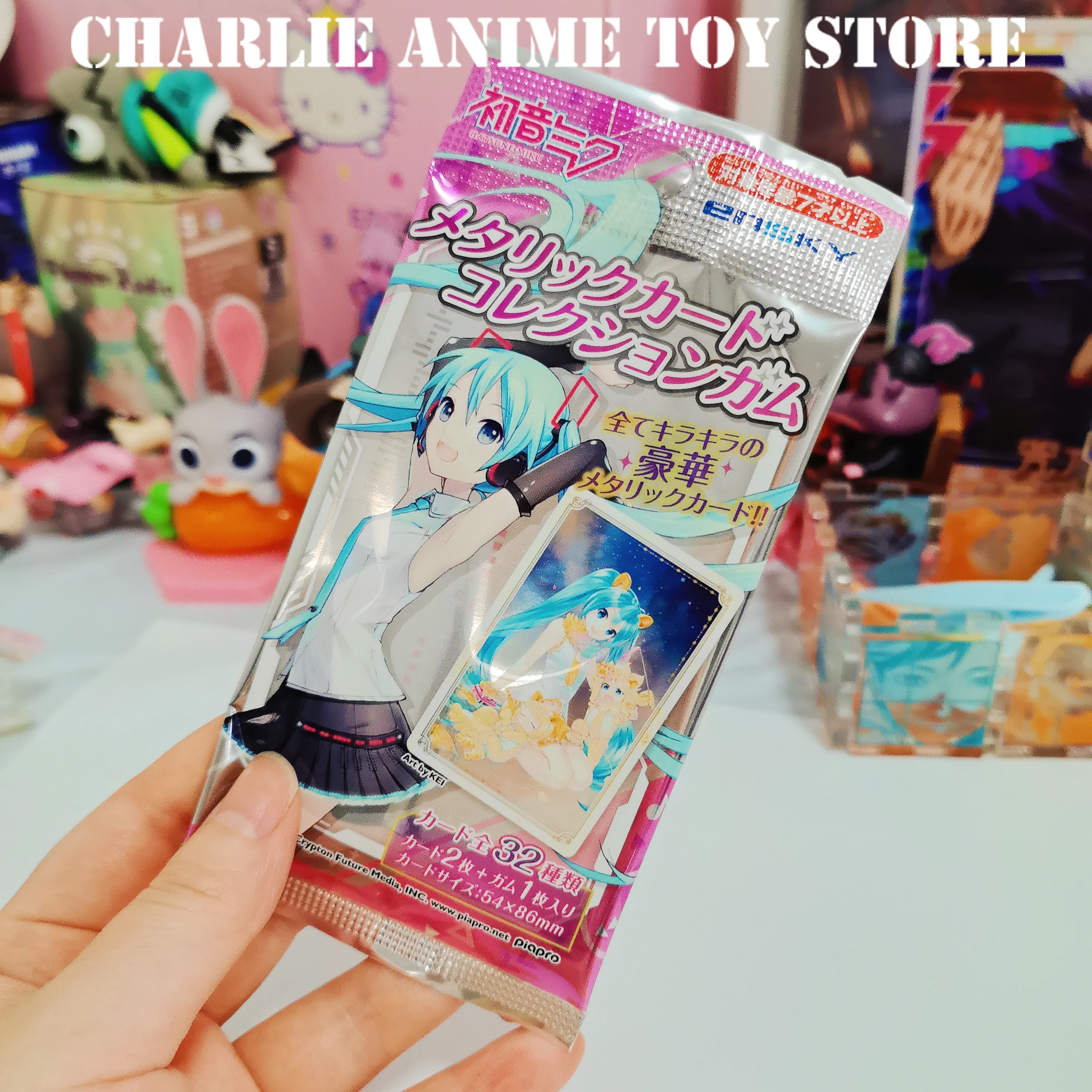 

Original Miku Figure Card Blind Bag Anime Hatsune Flash Card Fan Collection Toy Children's Birthday Gifts