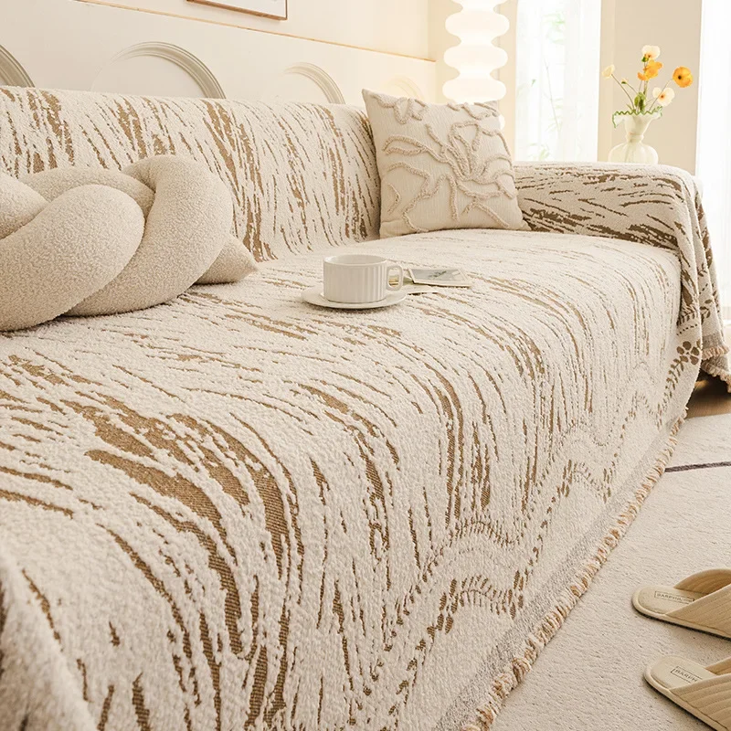 New Printed One-piece Soft Sofa Towel Four Season Universal Washable Sofa Cover Home Office Anti Cat Scratching Couch Mat
