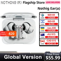 Versión global Nothing Ear (a) Auricular Bluetooth 45dB Cancelación activa de ruido ANC Dinámica 42,5 horas de escucha Diseño de moda