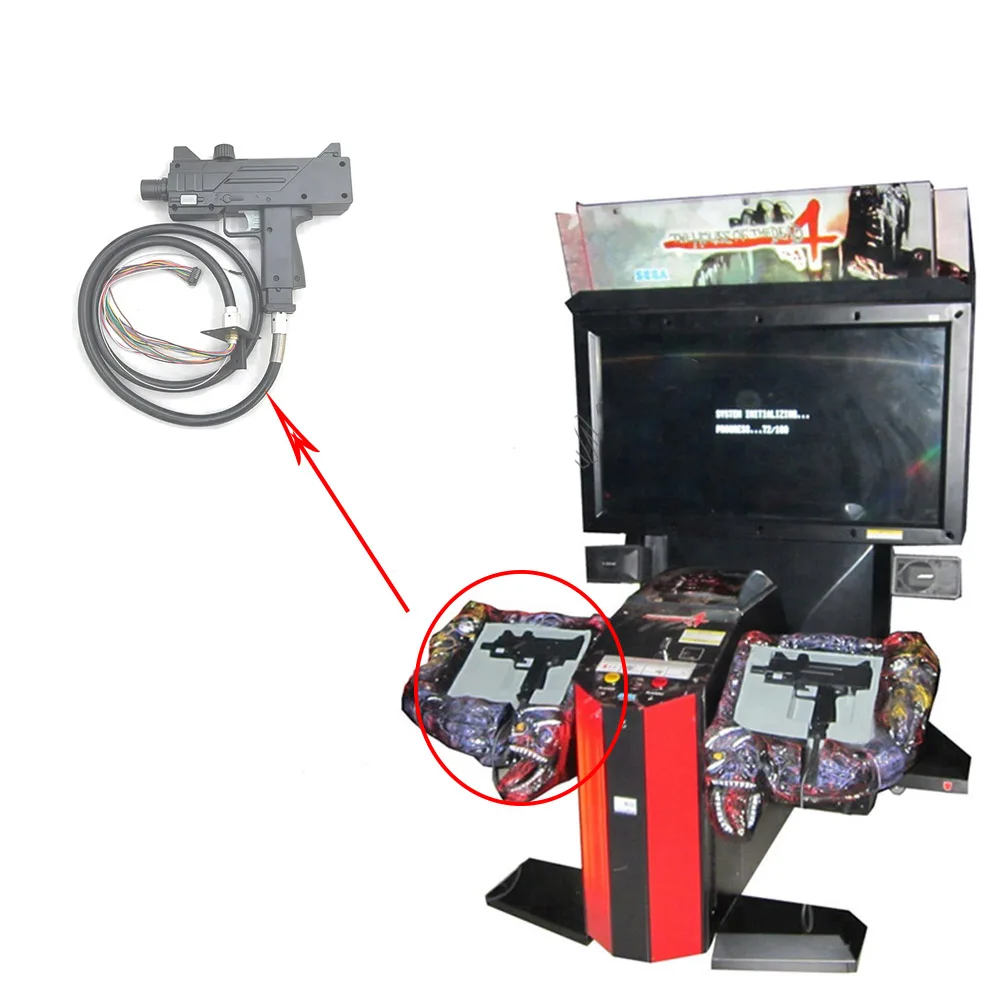 

Arcade Gun Accessories house of the dead 4 arcade game machine light gun accessory does not include the optical sensor