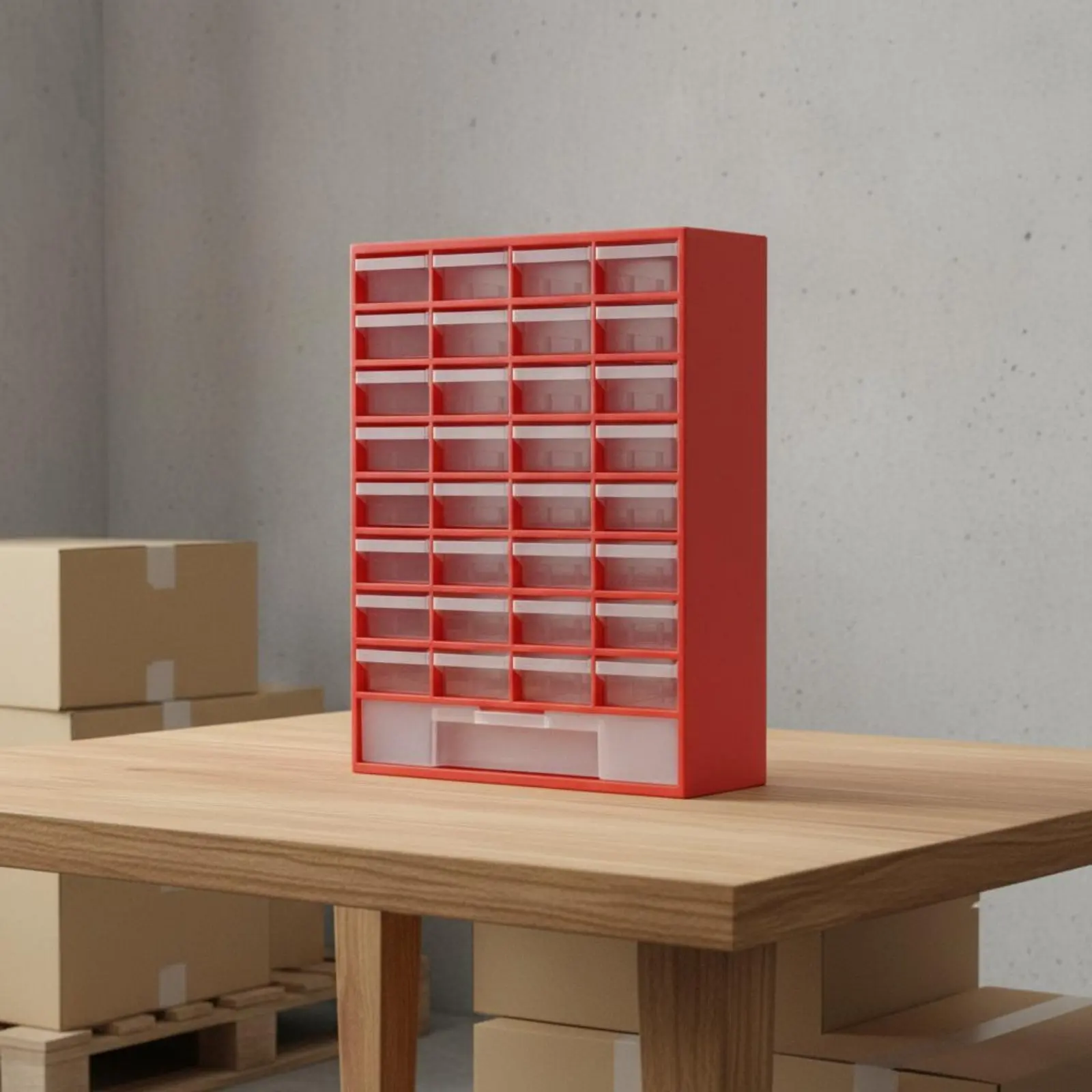 

33 Pieces Plastic Parts Organizer Long-Lasting PP Material Hardware and Craft Storage Drawers Wall Mount Tool Cabinet