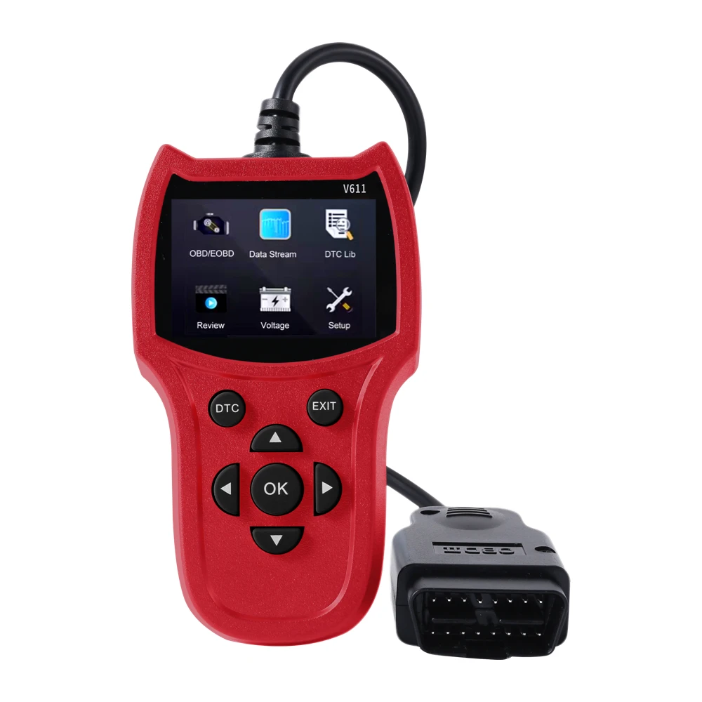V611 OBD2 Diagnostic Scanner Car Code Reader Vehicle Health Inspection Tool Auto Code Reader Scanner