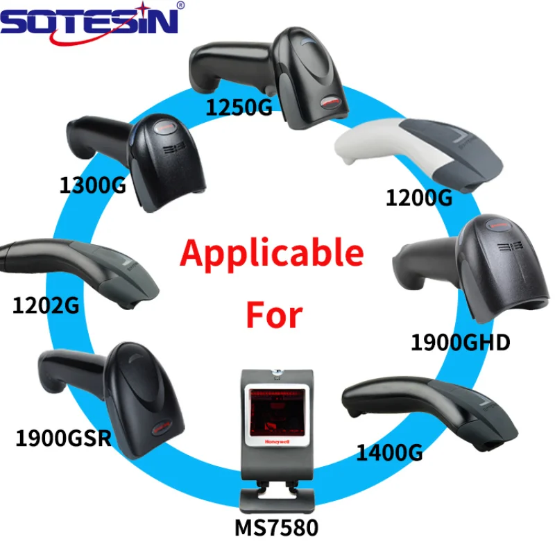Suitable for Honeywell 1900G 1902G 1400G Barcode Scanner Connection Cable 2m/3m/5m Keyboard Port PS2