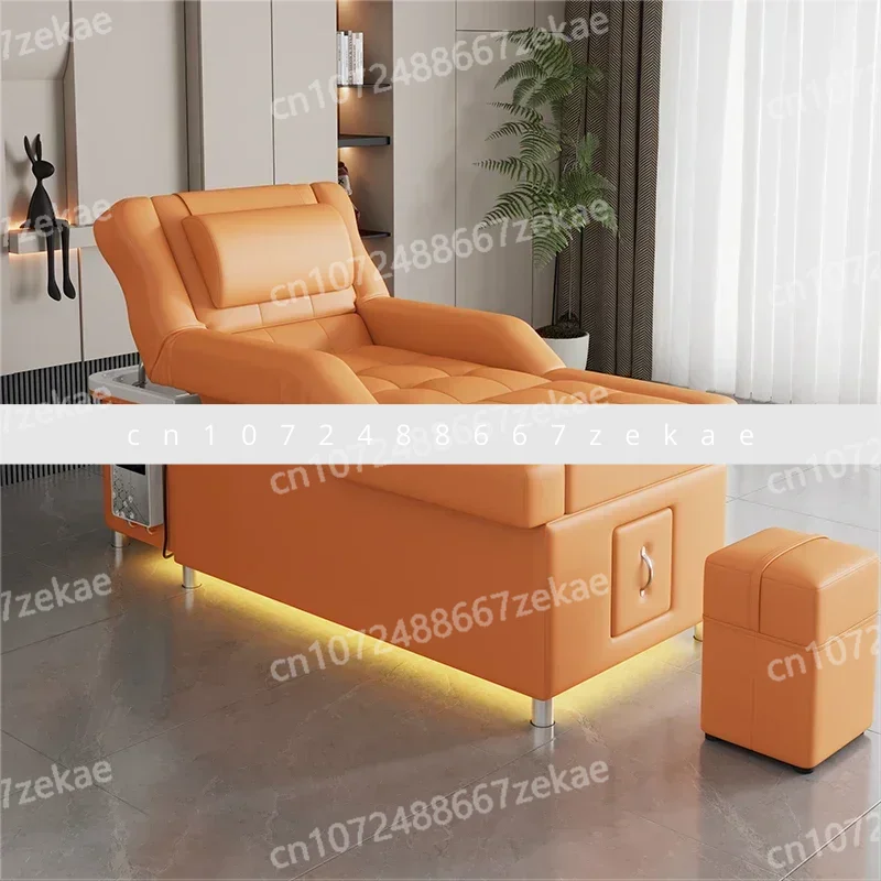 

Custom Luxury Modern Head Spa Foot Bath Back Lift Electric Reclining Massage Shampoo Bed