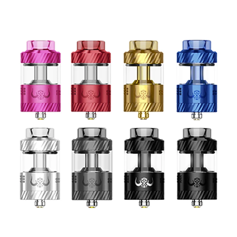 Atomizer Hellvape Hellbeast RTA Asli 4.5ml Dual Coil 810 Drip Tip Wide Vape Mod Kompatibilitas Atomizer Rokok Elektronik