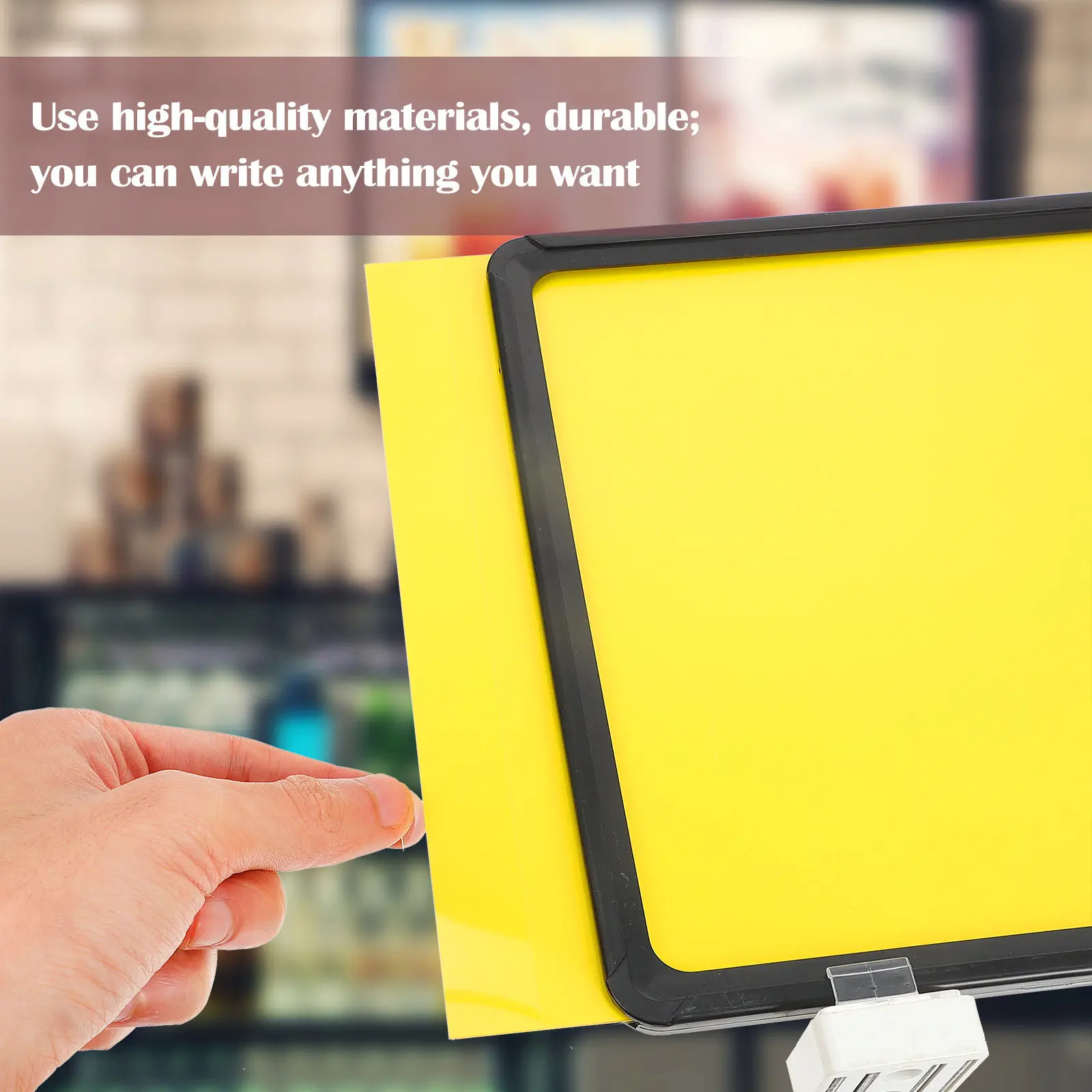 1Pcs Magnetic Warehouse Sign Board Heavy Duty Steel Surface Adhesive Reusable Classification Indicator Shelf Label Sign