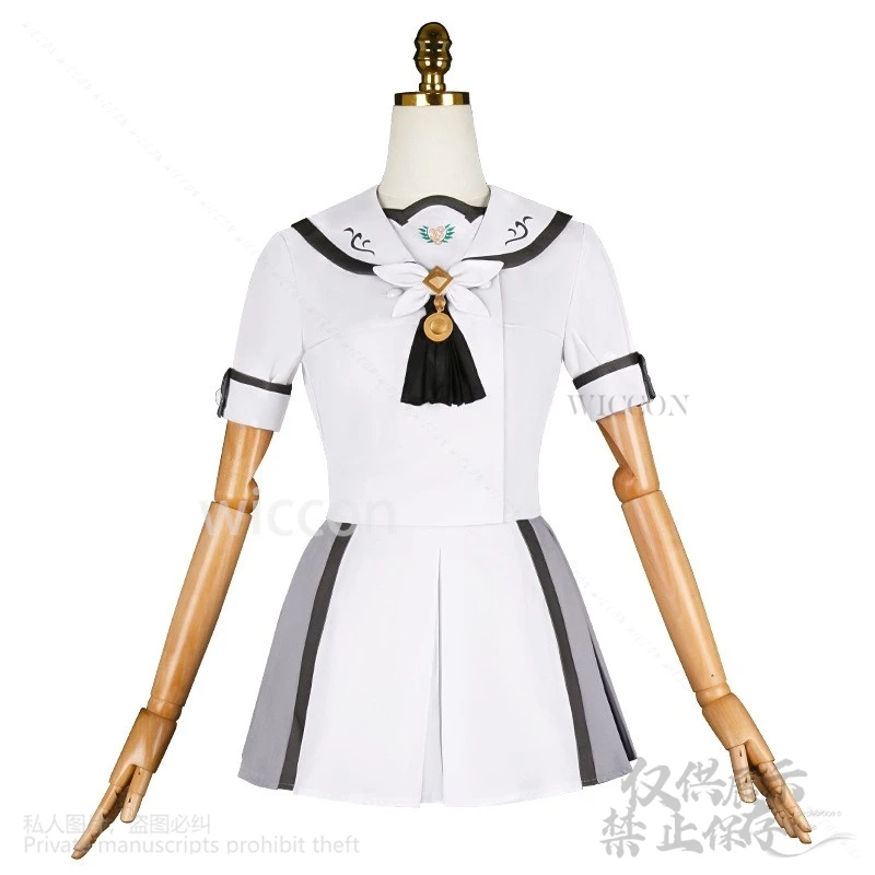 Galgame جيوب الصيف تأثيري Tsumugi Wenders أنيمي زي سترة صفراء JK زي مدرسي فستان لوليتا شعر مستعار جيراي كي مخصص