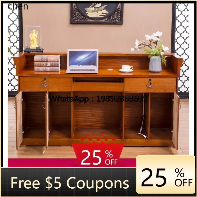 

checkout page retro front desk to antique solid wood hotel homestay reception desk living room decoration