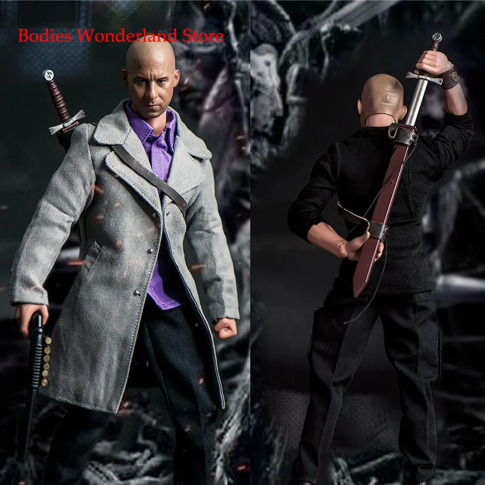 In Stock Limited 1/6 Scale FA-19-07 Male Witch Hunter Soldier Figure Model Toys with Metal Gun Sword Vin Diesel Action Figure