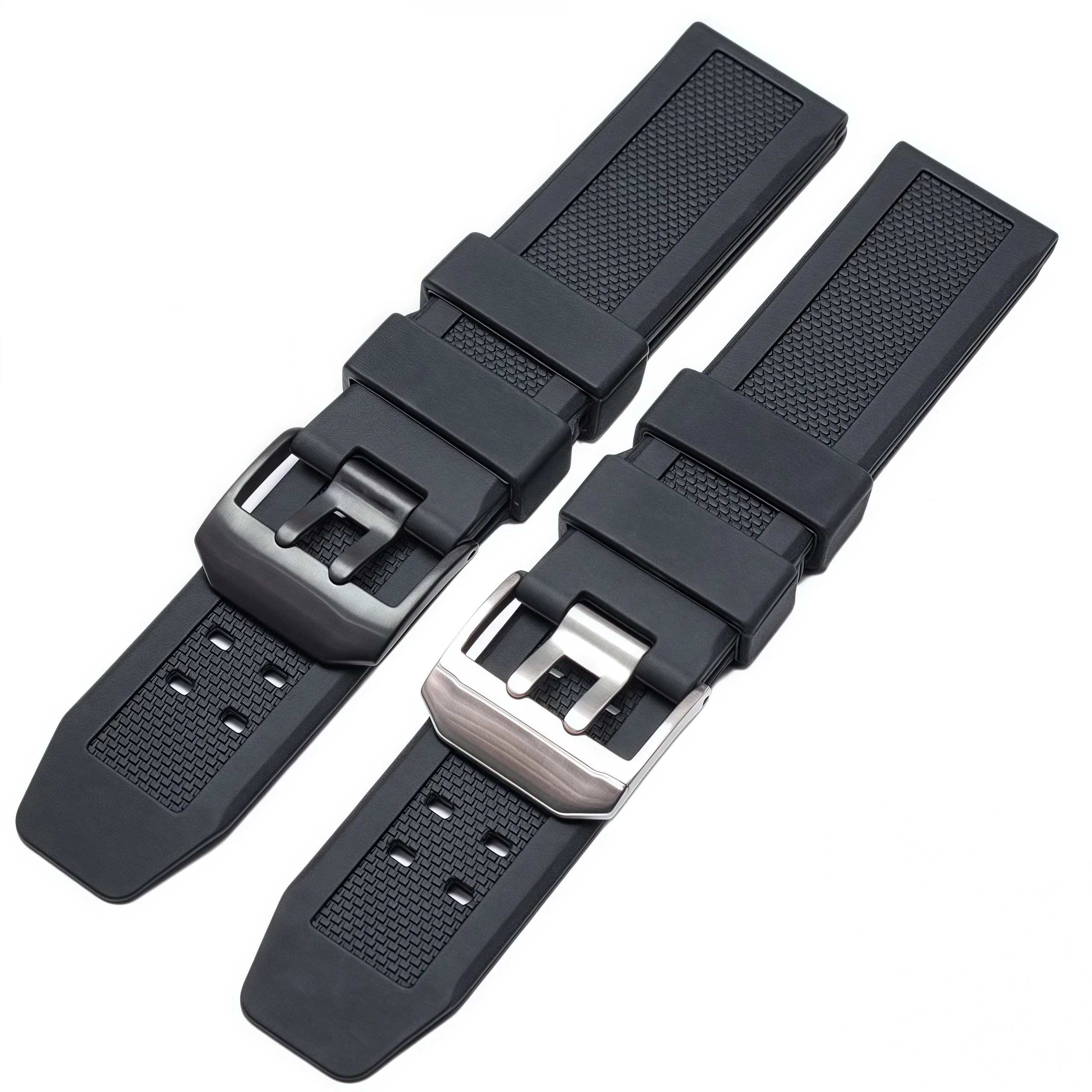 Rubber Watch Band for Luminox 7251 3050 Silicone Strap Men Black Watchband 23mm image 2