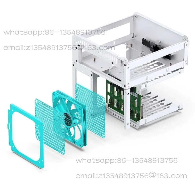 N2 Small NAS Storage Cloud Hard Disk Chassis All-in-One Host Server Multimedia 5 Discs Hot Swap