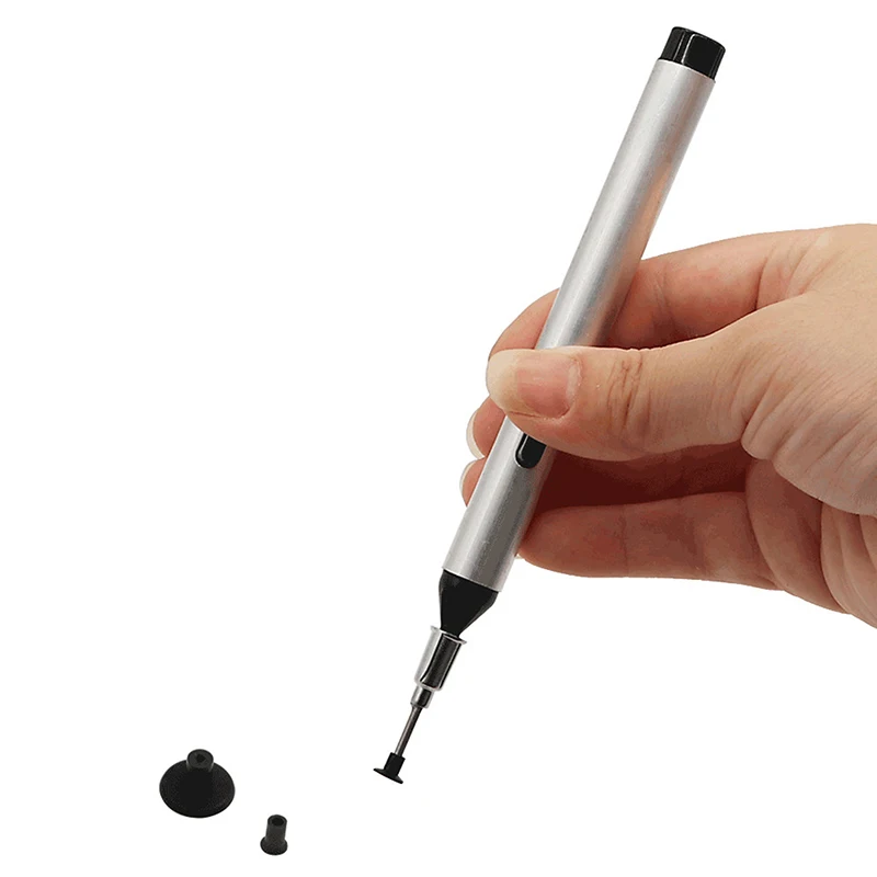 Ferramenta ic de bombeamento manual, caneta de sucção a vácuo, selecionador de solda, conjunto de ferramentas manuais com 3 tamanhos de sucção, pinça alternativa