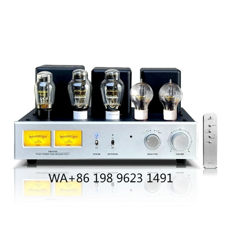 Dual-Channel Aluminum Alloy Power Amplifier High Fidelity Premium Sound Home Theater Professional Audio System