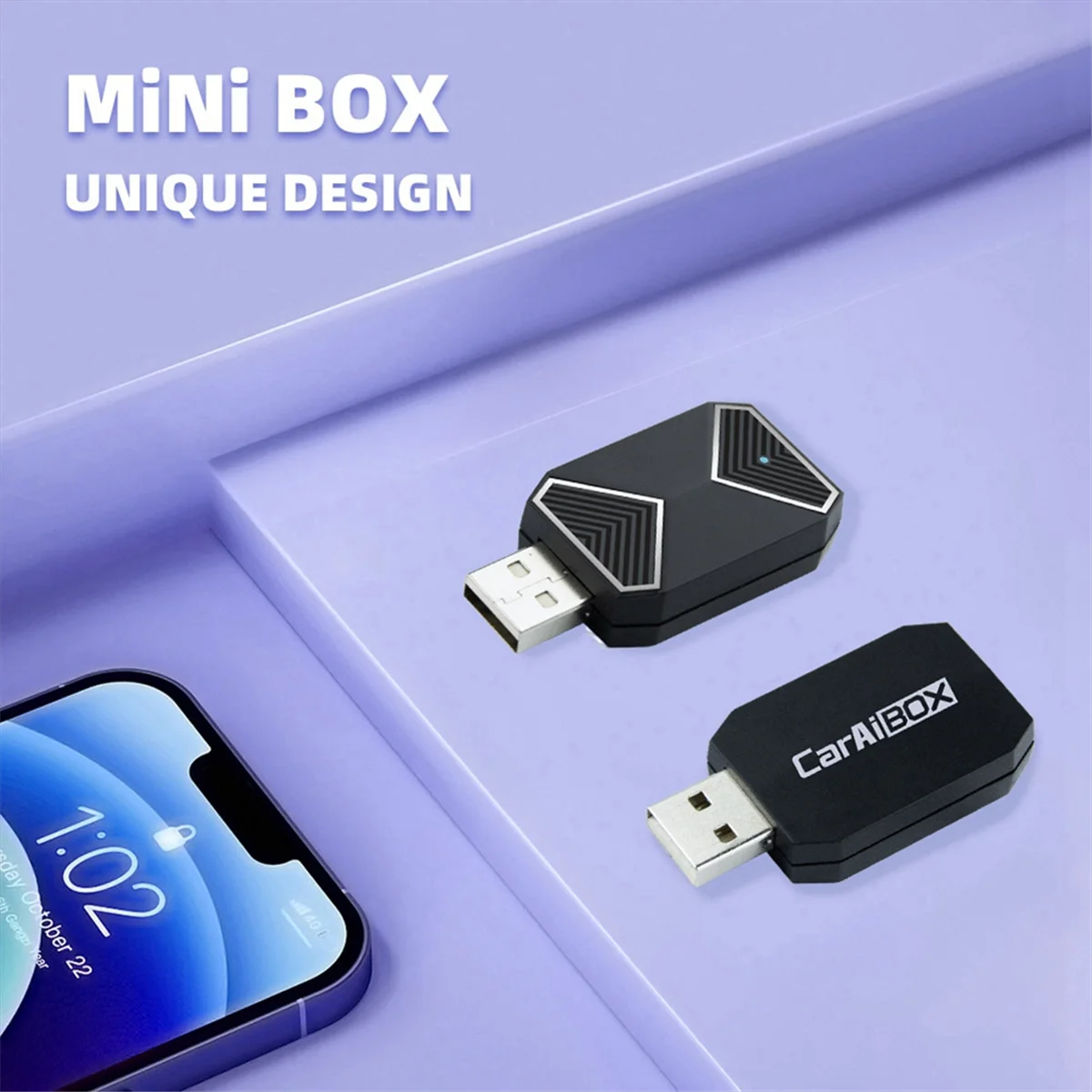 

CarAiBox 2in1Plug and Play Беспроводной адаптер CarPlay беспроводной Android автомобильный ключ для автомобиля радио с проводным CarPlay