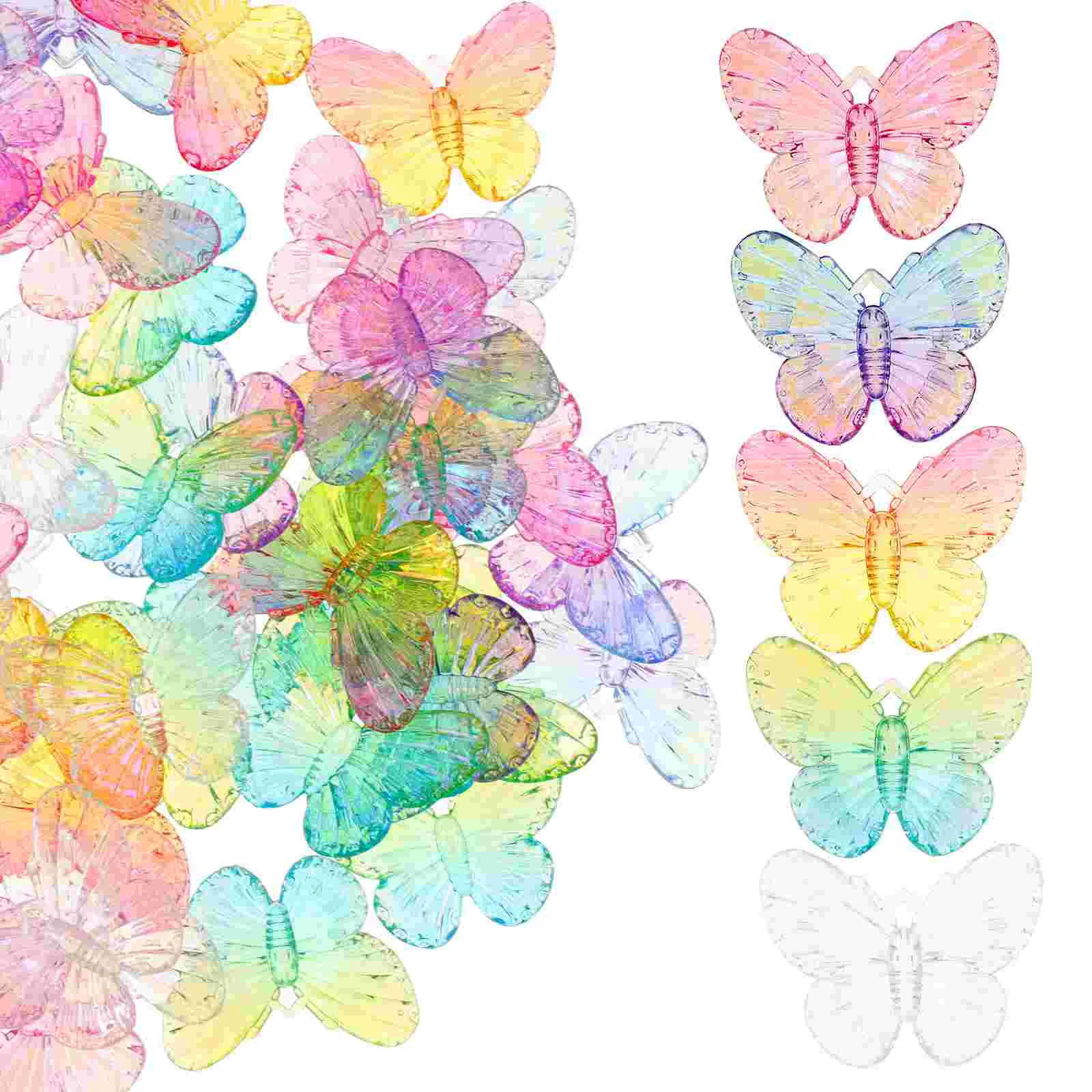 

50 Pcs Acrylic Butterfly Table Decoration Embellishments for Crafting Butterflies Crafts