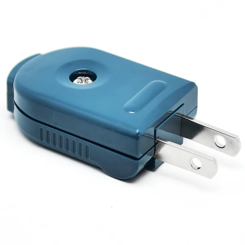 المكونات تمديد الحبل التوصيل 2 الشق 3-125 فولت 15A الأزرق للتدوير المكونات الكهربائية الأجهزة الصغيرة إمدادات الطاقة Bo #5