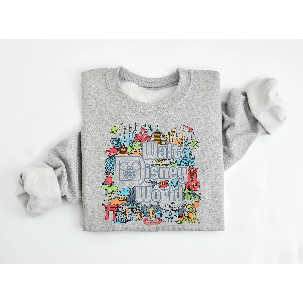 The 2025 Disney Mickey-themed Printed Pullover Is A Loose and Warm Couple's Sweatshirt for Fashionable Girls in Autumn