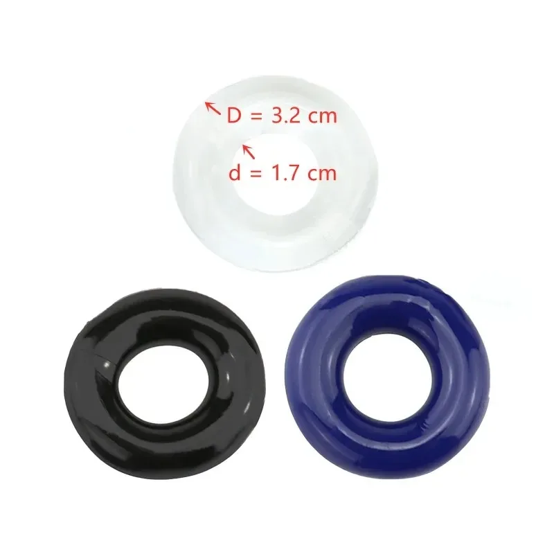 3Pcs/Set Silicone Cock Ring For Man Delayed Ejaculation Sex Shop Penis Rings For Dick Erection Sex Toys For Male Adults Supplies