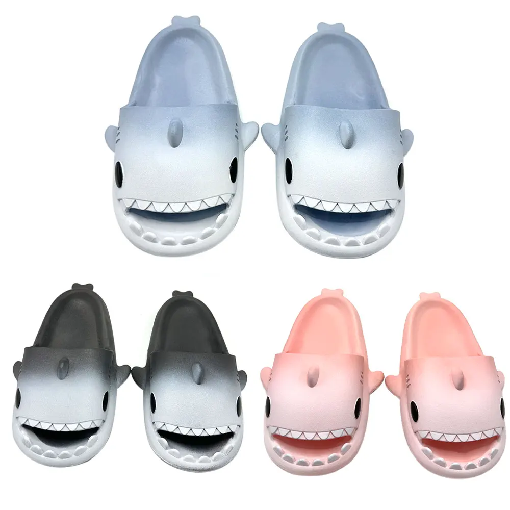 Shark Slides Women Slippers Men Flip Flops Home Couple Kids Bathroom Flat Shoes Outdoor Beach Funny Sandals Men Slippers