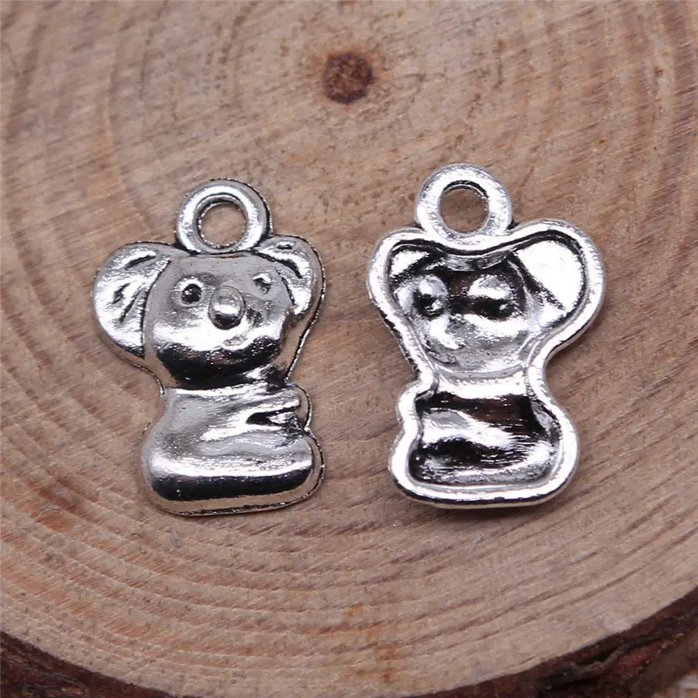 Accessories Koala Charms Vintage Jewelry 11x15mm 20pcs