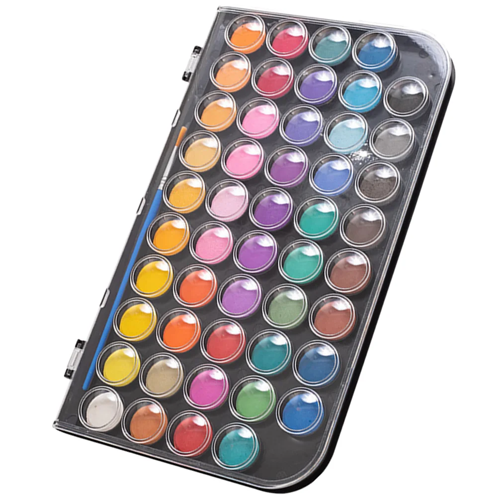 

Watercolor Paints Box Portable Kit Multifunction Travel Painting Tool Starter for Artists