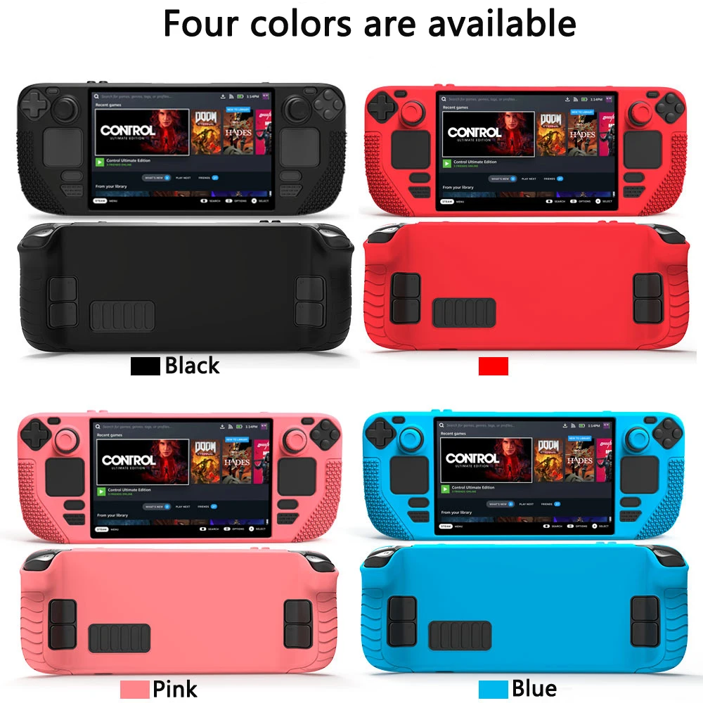 

10PCS Skin Case Soft Silicone Gamepad Joystick cap Accessories for Protective Cover Shell For Steam Deck