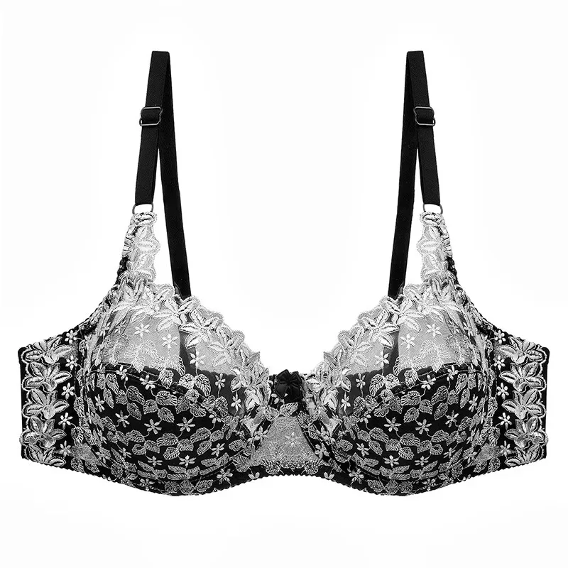 Vrouwen Kanten Bh's Zomer Push Up Effen Kleur Comfort Ademend Ondergoed Borduren Dunne Mold Vrouwelijke Koreaanse Mode Lingerie