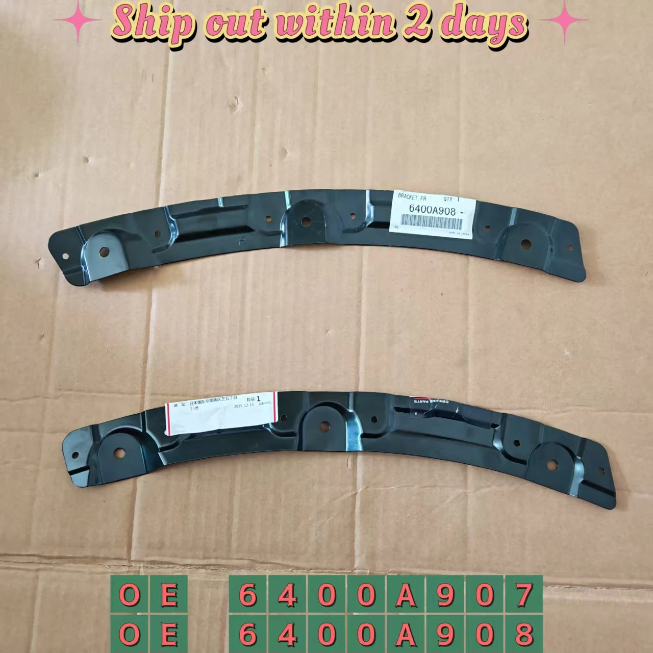 

Genuine Front Bumper Side Bracket For Mitsubishi Pajero Montero V93 V97 V98 OEM 6400A907 6400A908