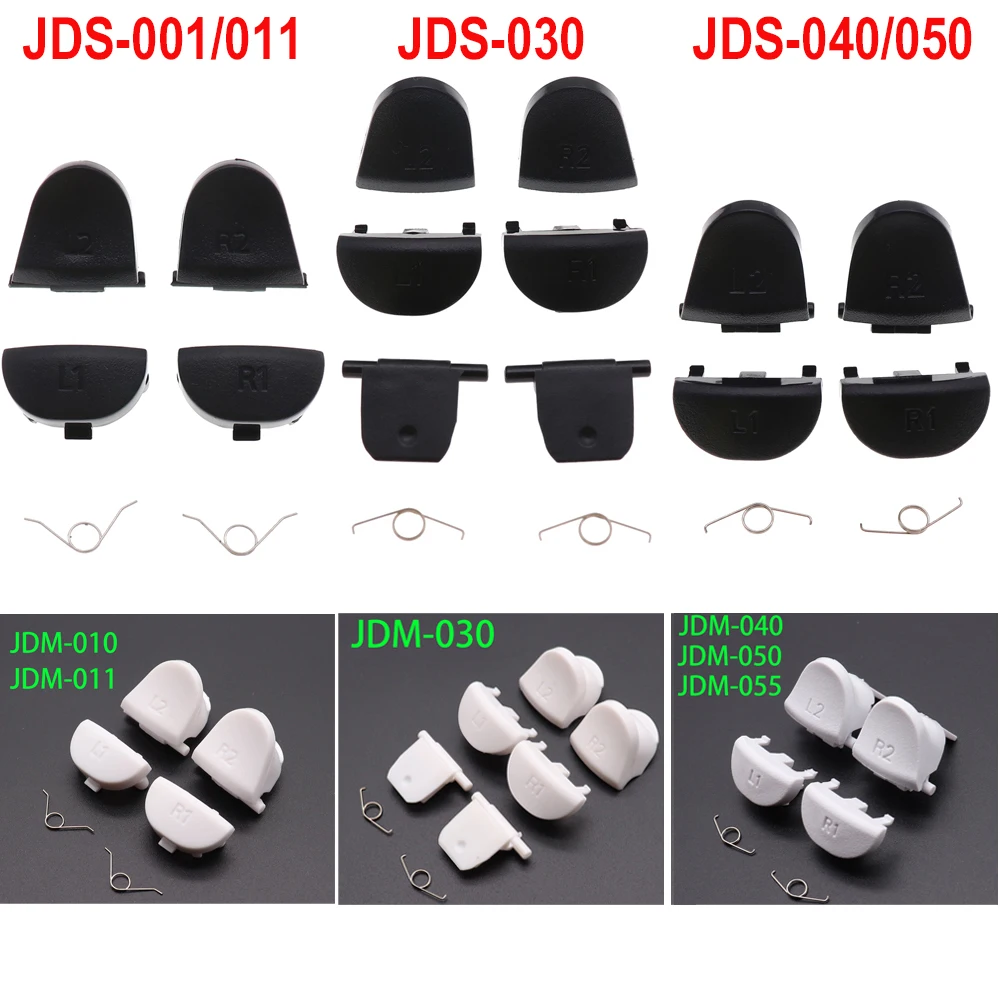 6 models For JDS-050 JDS 040 JDM 040 JDM-030 001 Controller Trigger Spring L1 R1 L2 R2 Parts Buttons For PS4 Triggers Buttons