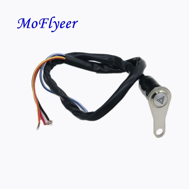 

MoFlyeer Stainless Steel LED Motorcycle Switch ON-OFF Handlebar Adjustable Mount Waterproof Switches Button DC12V Warning Light