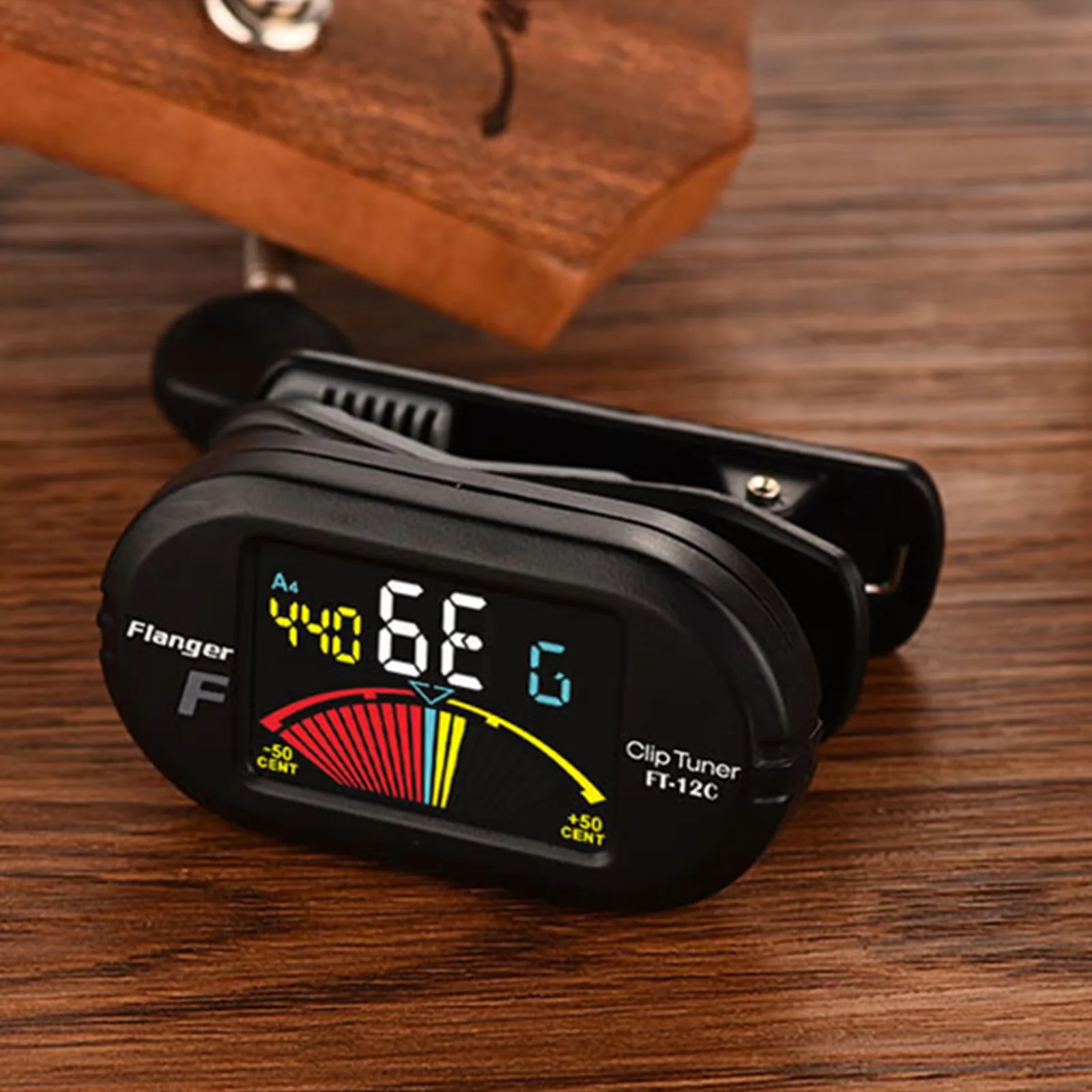 Flanger Guitar Tuner LED Screen Clip on Tuner with 360 ° Rotating Display Tuner Guitar Bass ukulele Violin Accessories