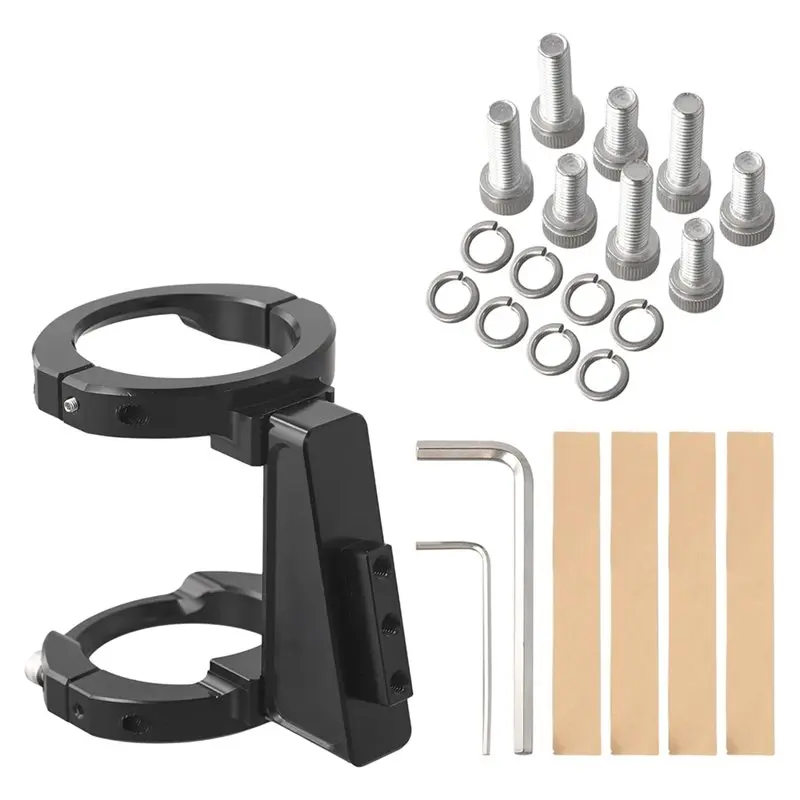 A89E-Aluminium Alloy For Brompton Folding Bike Front Mount Carrier Block With Basket Rack Adapter For 50-59Mm Front Tube Tool