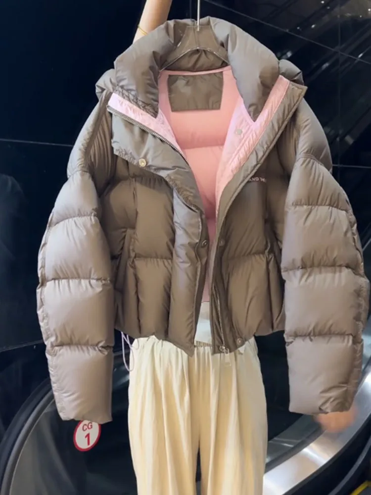 Unieke ort i ey Donsjack voor dames Winter 2025, nieuwe Sle Cact hoogwaardige broodjas Ele Faion polyester stof