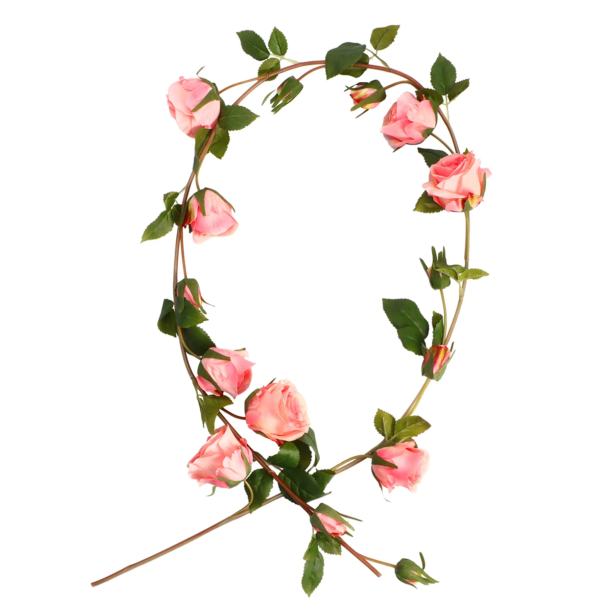 

1pc Artificial Rose Vine Simulation Home Decor Fake Flowers Hanging Arrangement Ornament Silk Lifelike No Color Fading