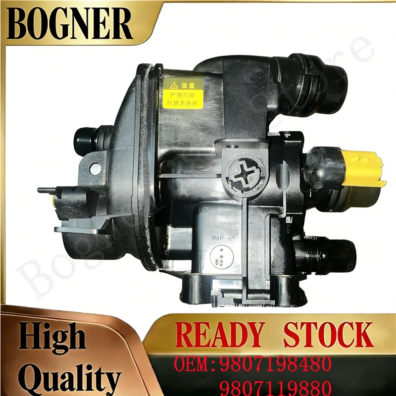 

Engine Coolant Thermostat Housing With Gasket 9807198480 9807119880 for Peugeot 208 308 Ctiroen C3 Picasso C4 DS3 1.2