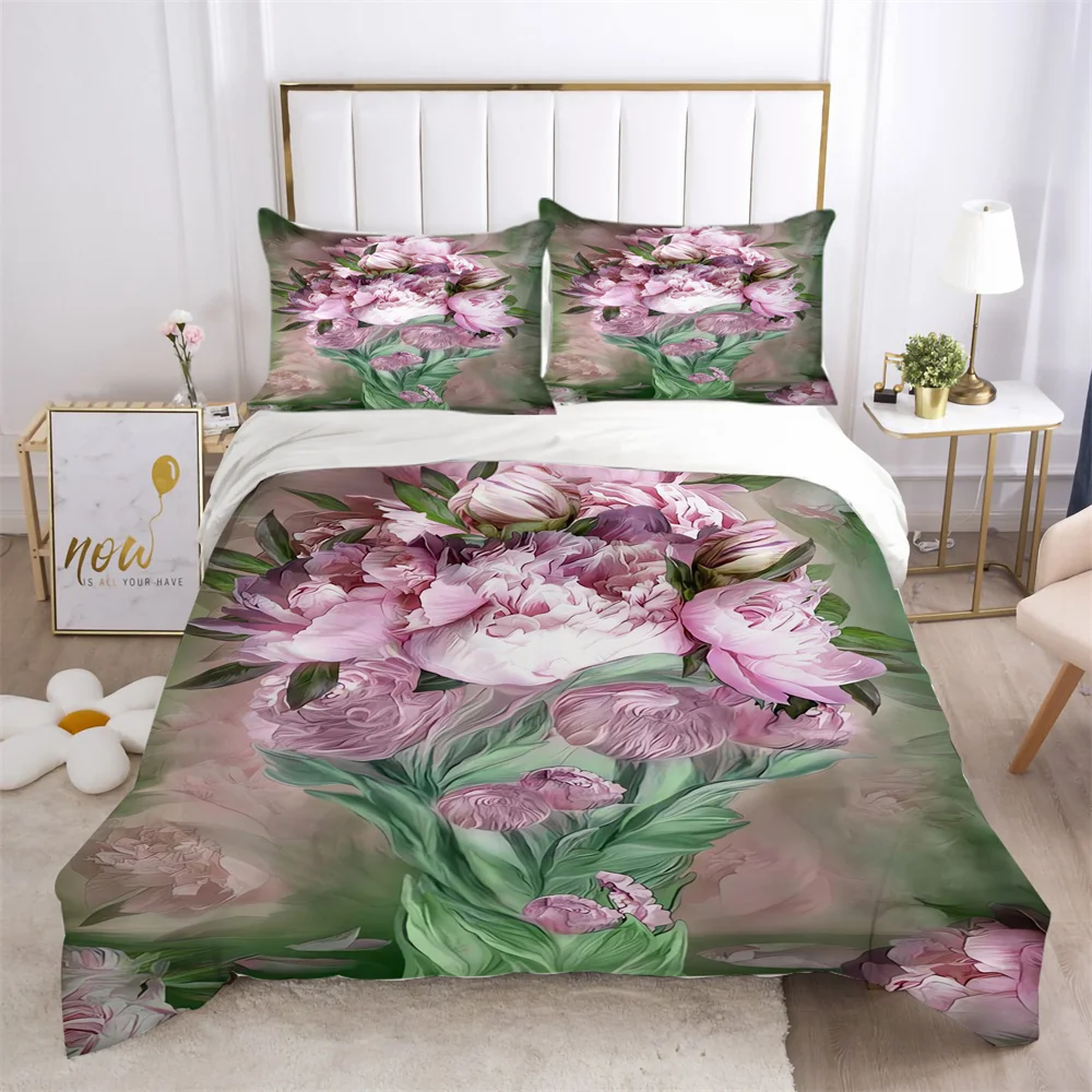 

Bedspread Luxury Comforter Cover Duvet Cover 3D Flowers Bedding Set Child Adult Bedclothes