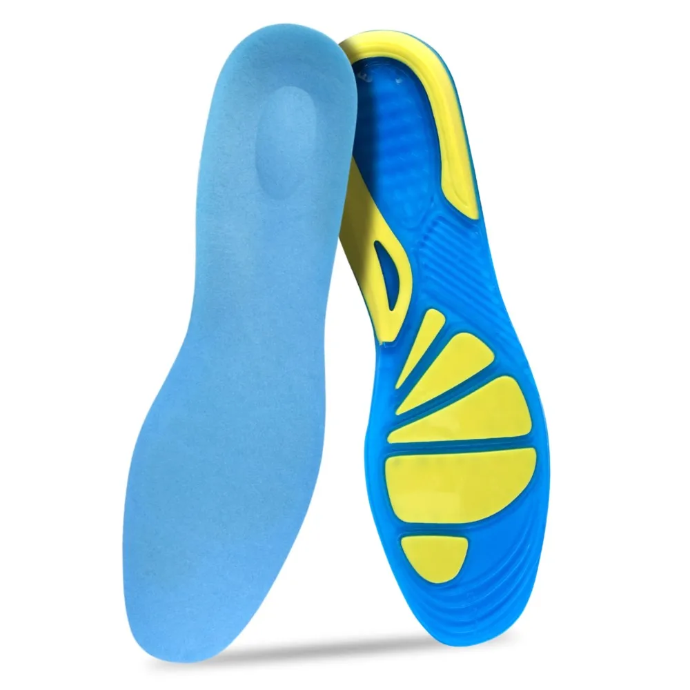 Tpe Running Sports Insoles For Shoes Men Women Arch Support Anti Slip Breathable Sweat Shock-absorbing Insoles