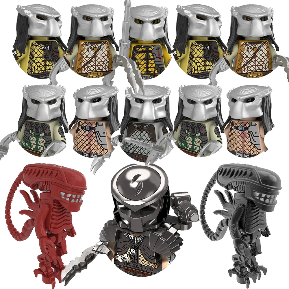 2026 NEW Predator MINI Figures TP453-460 Building Bricks Toys Gifts Mini Action Figures Children Building Blocks For Party Gifts view 3