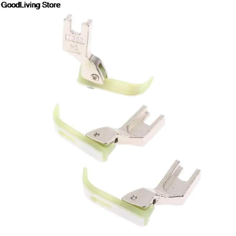 3 PCS Plastic 0.3cm Zipper Presser Foot Industrial Single Needle Lockstitch Sewing Machine Accessories Spare Parts Presser Foot